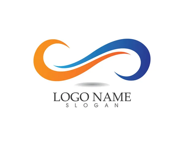 Nekonečné logo a šablona symbolu — Stockový vektor
