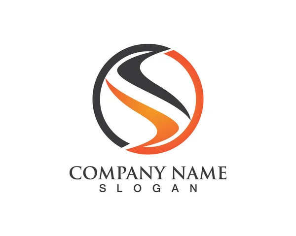 Business aziendale lettera S logo design vettoriale — Vettoriale Stock