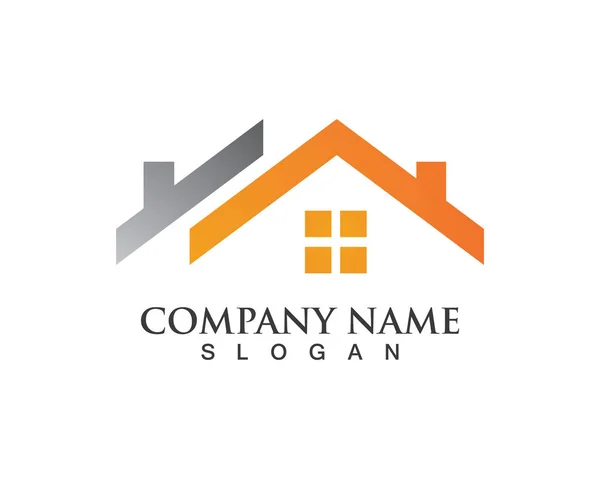 Immobiliare e home building logo icone modello — Vettoriale Stock