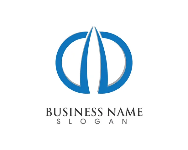 Logo della finanza aziendale - illustrazione del concetto di vettore — Vettoriale Stock