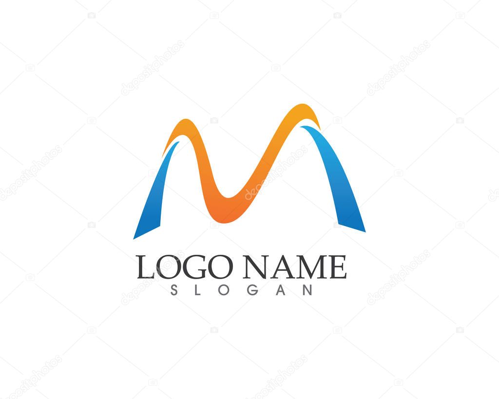 Letter M vector icons such logos