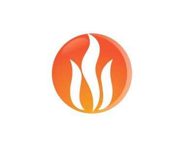 Doğa logosunu ve sembol şablonlarını ateşle