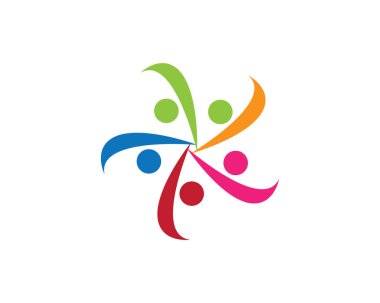 Başarılı insanlar bakım başarı sağlık hayat logo logo şablonu-