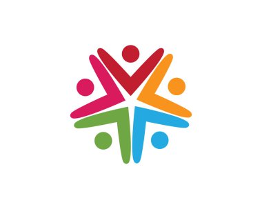 İnsanlar başarıyı önemser sağlık logosu simgeleri