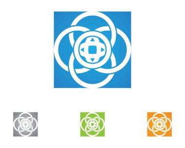 Vektör - teknoloji daire logo ve sembolleri