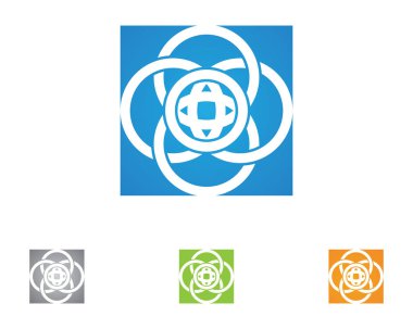 Vektör - teknoloji daire logo ve sembolleri