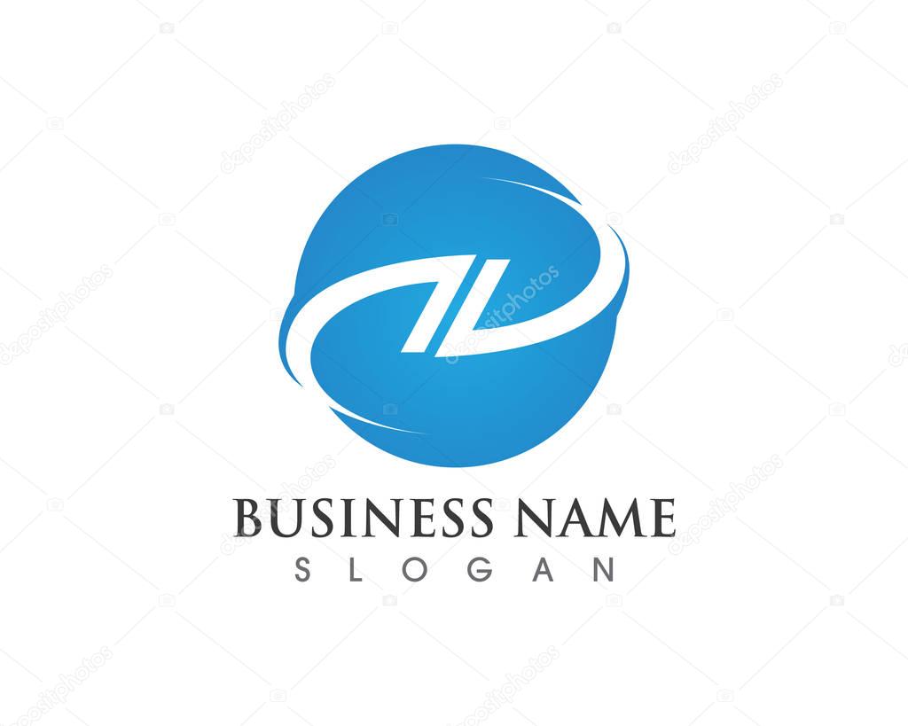 Business finance logo - vector concept illustration