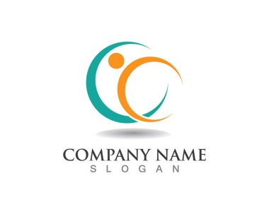 Başarılı insanlar bakım başarı sağlık hayat logo logo şablonu-