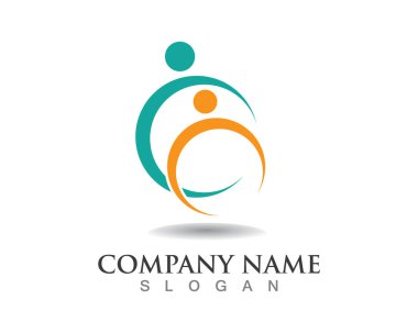Topluluk insanların bakım logo ve sembolleri