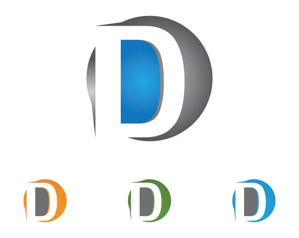 D Letter Logo Business Template Vector icon — Stock Vector