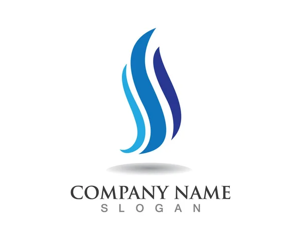 Carta corporativa de negócios S logo design vector — Vetor de Stock