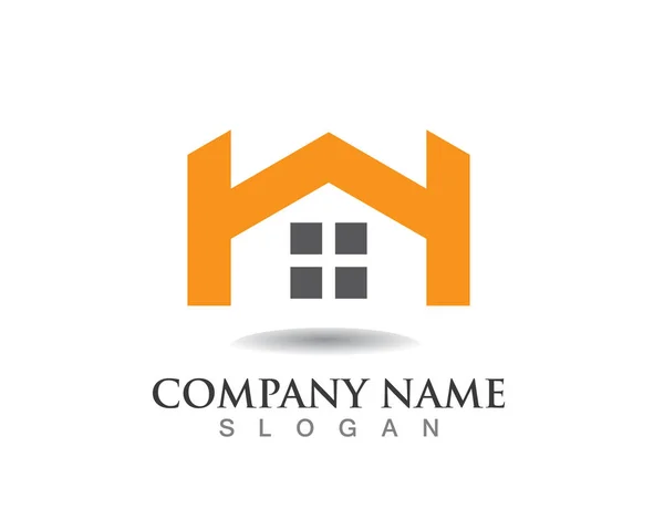 Home Gebäude Logo Symbole Vorlage — Stockvektor