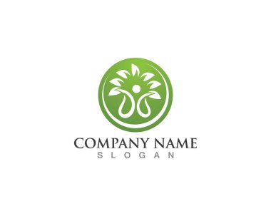 Başarılı insanlar bakım başarı sağlık hayat logo logo şablonu-