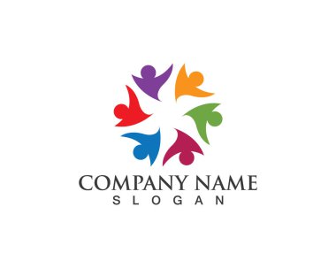 Başarılı insanlar bakım başarı sağlık hayat logo logo şablonu-