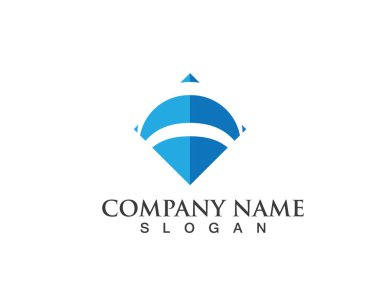 İş finans logosu - vektör konsepti çizimi