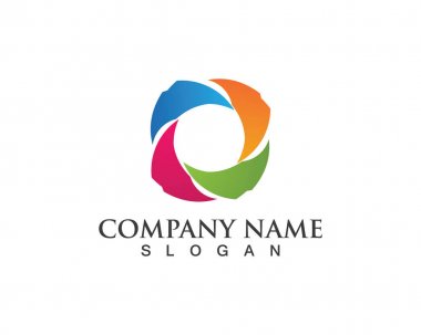 Vektör yeşil doğa logosu ve sembol bırakıyor