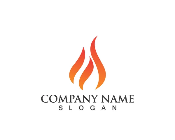 Логотип і символи природи вогню — стоковий вектор