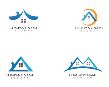 ev binaları logo simgeleri şablonu