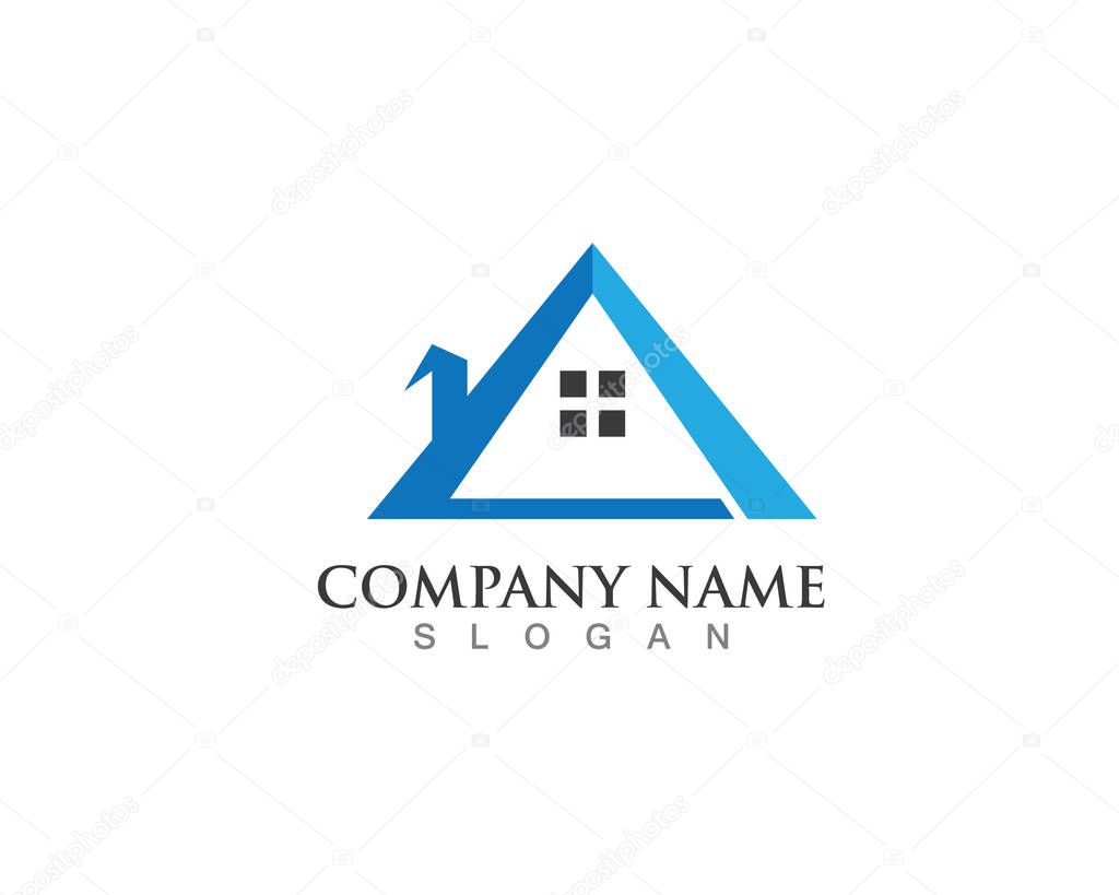 Home buildings logo icons template