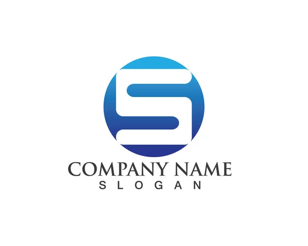 Business Corporate Letter S Logo Design Vektor — Stockvektor