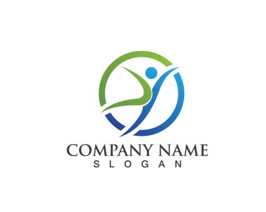 Başarı insanların bakım yaşam logo ve sembolleri şablonu