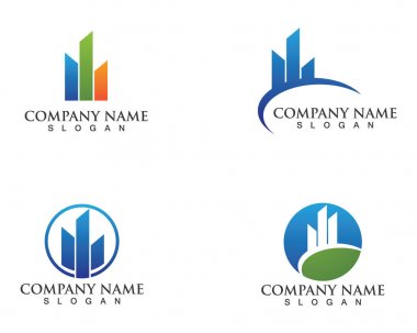 İş finans logosu - vektör konsepti çizimi