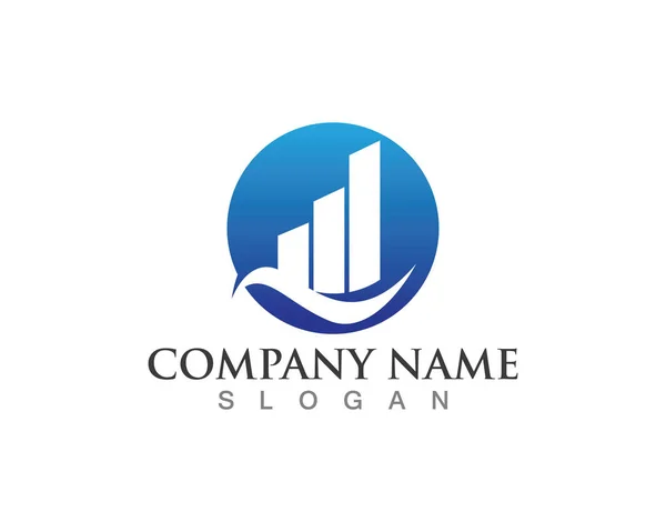 Bedrijfsfinanciering logo - vector concept illustratie — Stockvector