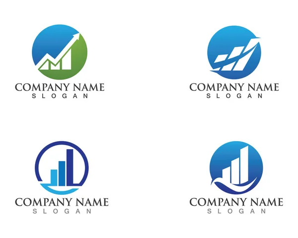 Logo de finanzas empresariales - ilustración del concepto vectorial — Archivo Imágenes Vectoriales