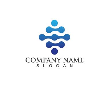 Vektör - teknoloji daire logo ve sembolleri