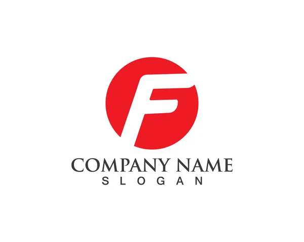 Gyorsvonal F betű logó monogram — Stock Vector