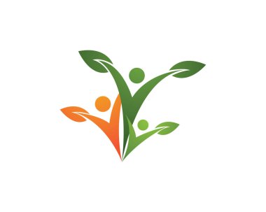İnsanlar başarıyı önemser sağlık logosu simgeleri