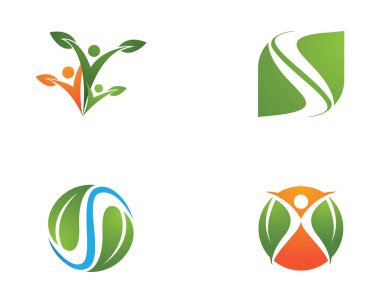 İnsanlar başarıyı önemser sağlık logosu simgeleri