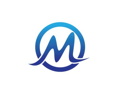 M harfi vektör simgeleri böyle logolar