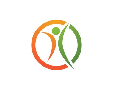İnsanlar başarıyı önemser sağlık logosu simgeleri