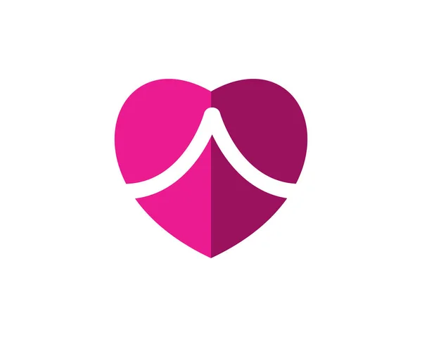 Love Logo Vector Template — Stock Vector