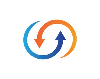 Sonsuzluk logosu ve sembol şablonu