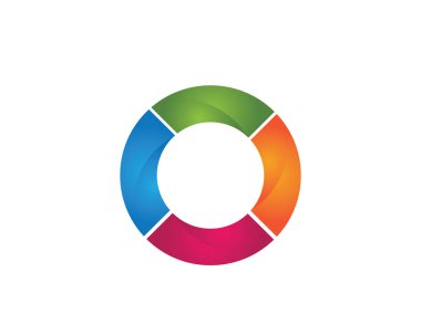 Vektör - teknoloji daire logo ve sembolleri