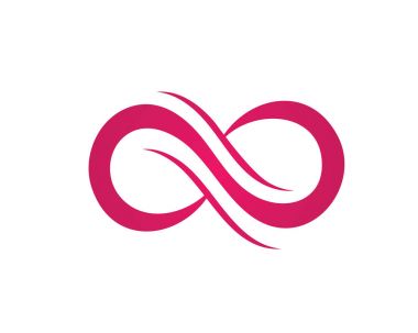 Sonsuzluk logosu ve sembol şablonu