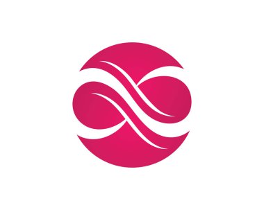 Sonsuzluk logosu ve sembol şablonu