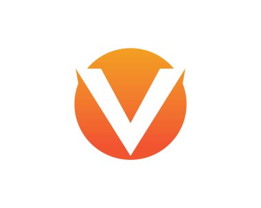 V harfler iş logo ve sembolleri şablonu