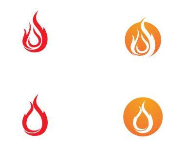 Doğa logosunu ve sembol şablonlarını ateşle