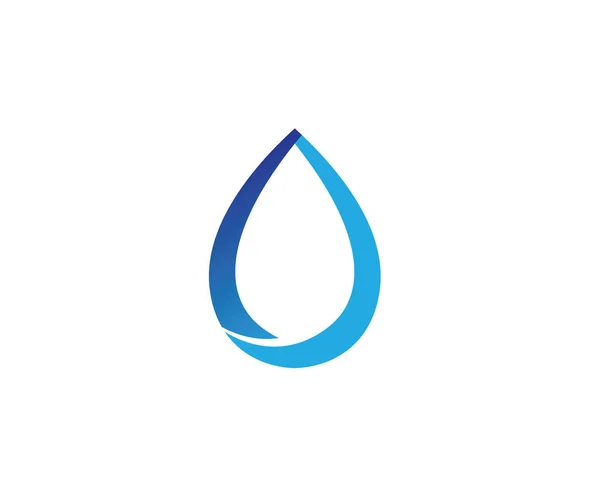 Logotipo e símbolos da natureza da água — Vetor de Stock