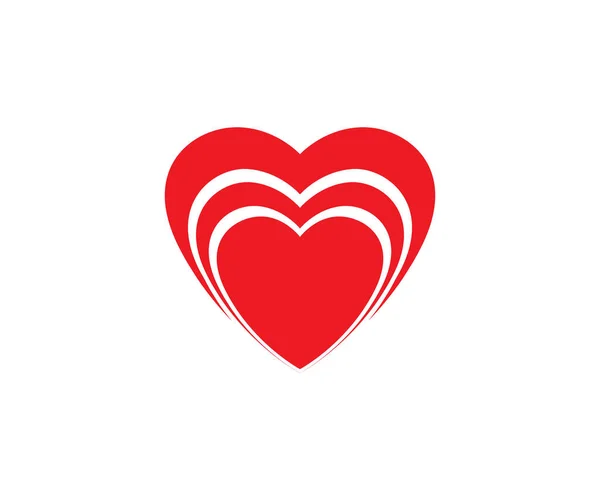 Modelo do vetor do logotipo do amor — Vetor de Stock