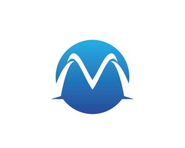 M harfi vektör simgeleri böyle logolar