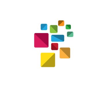 İş finans logosu - vektör konsepti çizimi