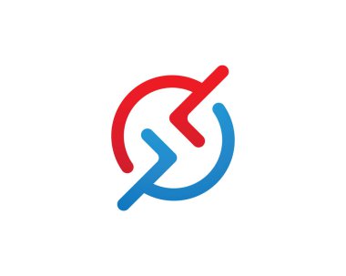 İş finans logosu - vektör konsepti çizimi