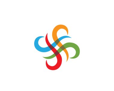 X Harfi Logo Şablonu vektör simgesi tasarımı