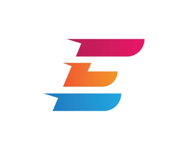 Hızlı çizgi E mektup logo monogram