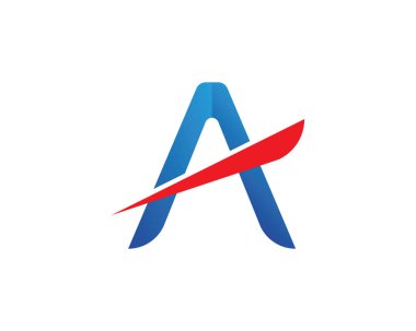 Bir Harf Logosu İş Şablonu Vektör simgesi