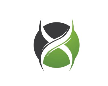 X Harfi Logo Şablonu vektör simgesi tasarımı